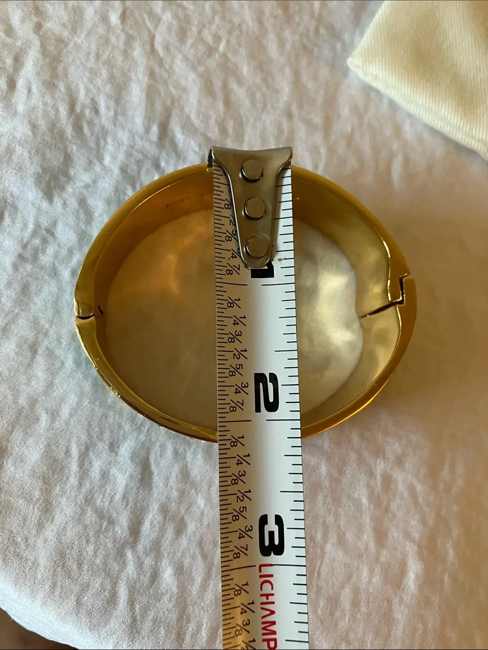 kate spade: Turquoise Enamel & Gold Tone Crystal-Accent Bangle- Hinge- Dust Bag